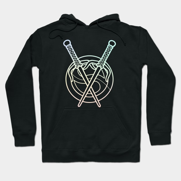 Xena Chakram & Sais Pastel Hoodie by CharXena